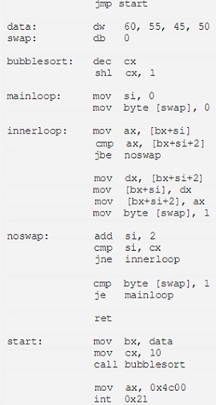 assembly language code